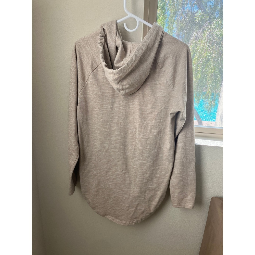 Pacsun Longer Fit Hoodie Beige Raglan‎ Sleeve Pullover Casual Comfy - Picture 3 of 8